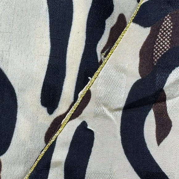 Ashro Woman's Caftan Dress Free Size Satin Pullover Animal Print Beige Black - Picture 7 of 7